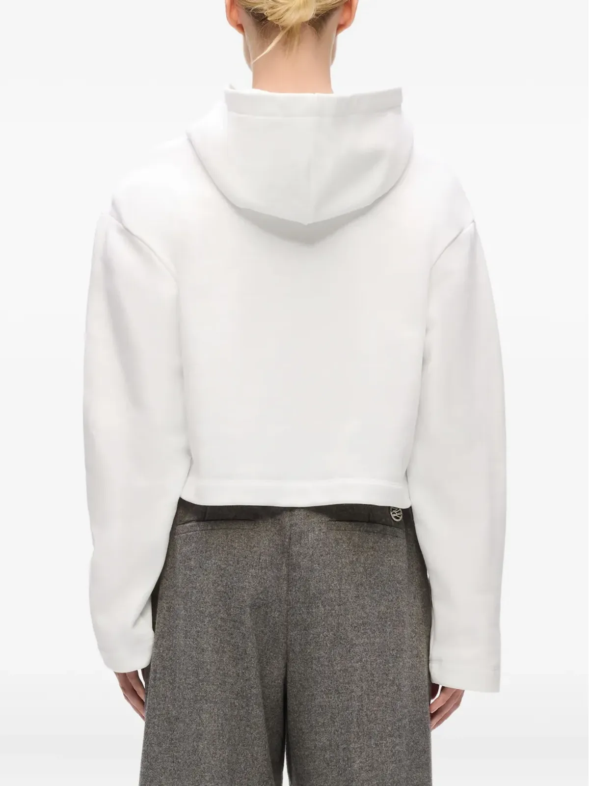 Karl Lagerfeld シグネチャーヘム付きフード付きセーター - White - 画像4