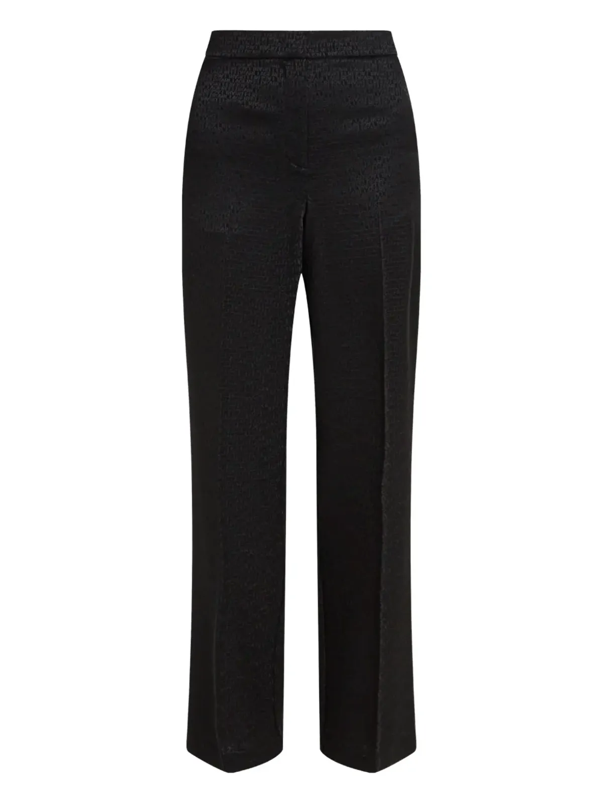 Karl Lagerfeld logo jacquard trousers - Black - 画像1