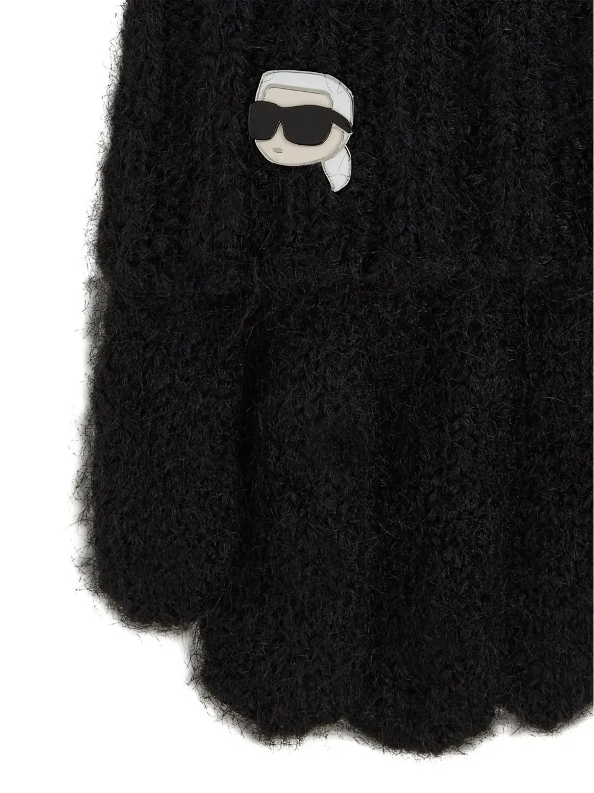 Karl Lagerfeld Ikonピン付きニットグローブ - 画像4