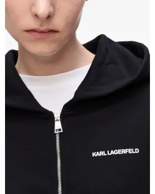 Karl Lagerfeld ロゴレオパード ジップパーカー - サムネイル5