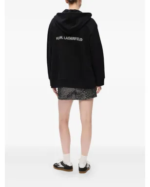 Karl Lagerfeld ロゴレオパード ジップパーカー - サムネイル3