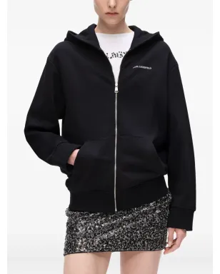Karl Lagerfeld ロゴレオパード ジップパーカー - サムネイル4