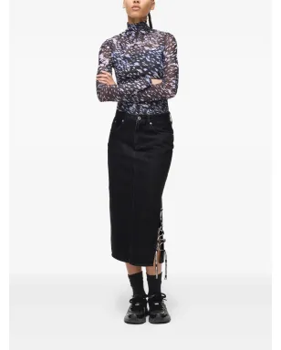 Karl Lagerfeld Jeans レースアップデニムスカート - サムネイル2
