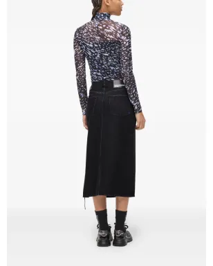 Karl Lagerfeld Jeans レースアップデニムスカート - サムネイル4