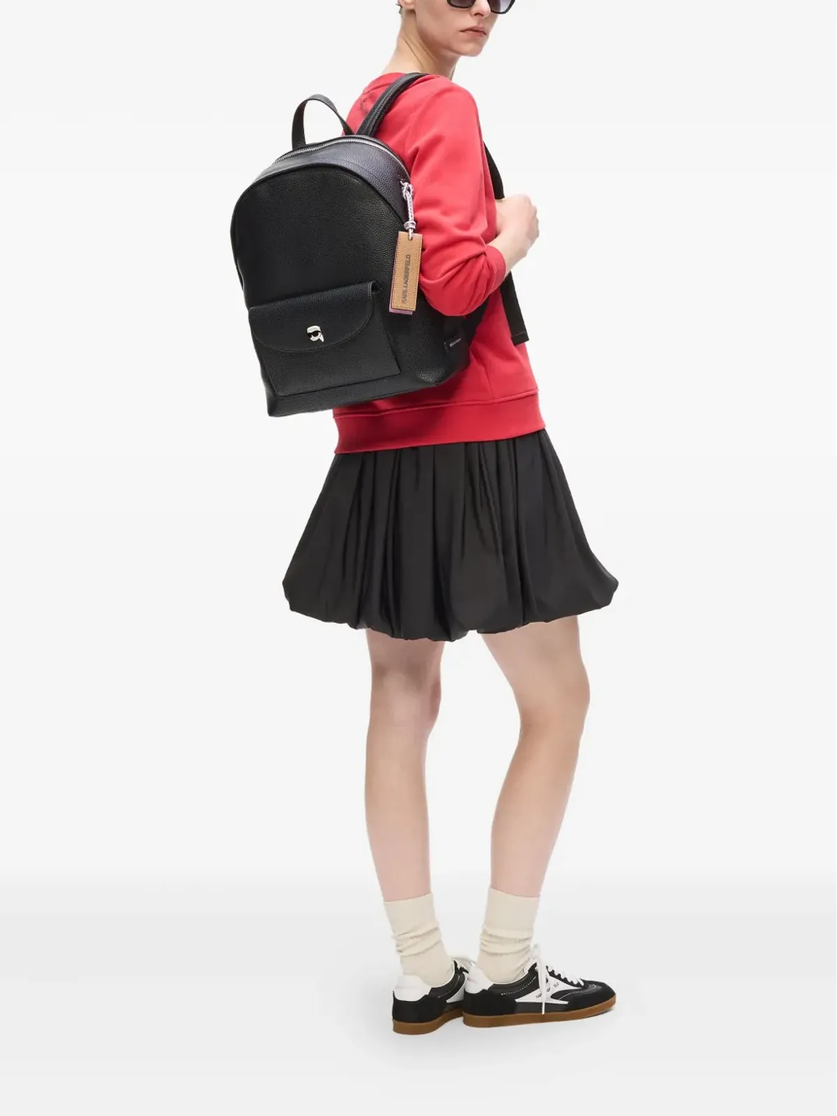 Karl Lagerfeld Ikon ペブルテクスチャー バックパック - 画像2