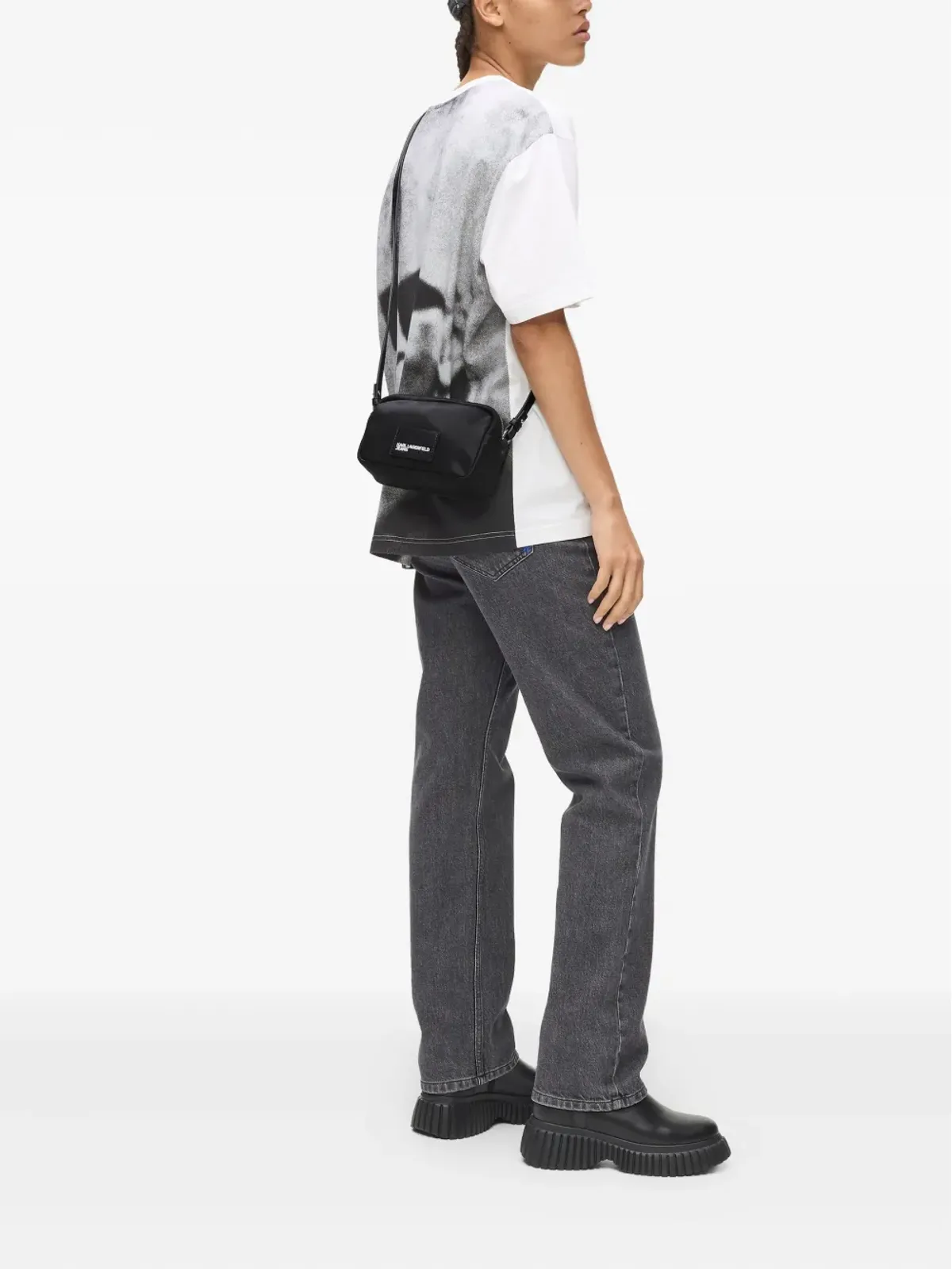 Karl Lagerfeld Jeans ロゴプリント クロスボディバッグ - 画像2