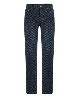 Karl Lagerfeld 全体モノグラムプリントデニムジーンズ - サムネイル1