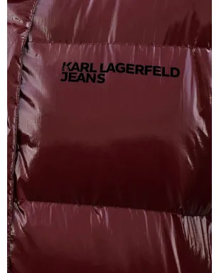 Karl Lagerfeld Jeans 真珠光沢のフード付きダウンコート - サムネイル5