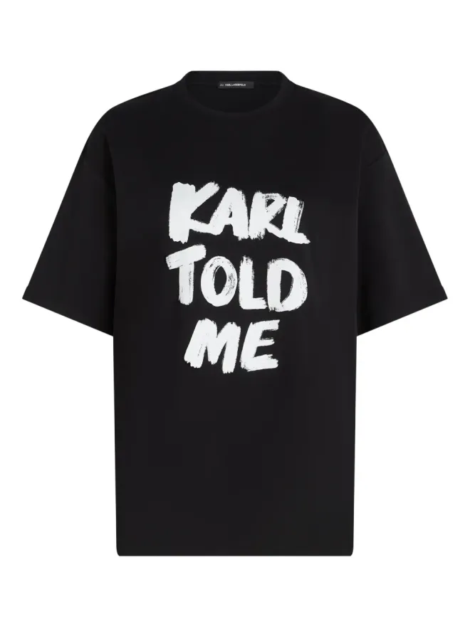 Karl Lagerfeld Karl Lagerfeld Karl Told Me Tシャツ - Blackの商品画像