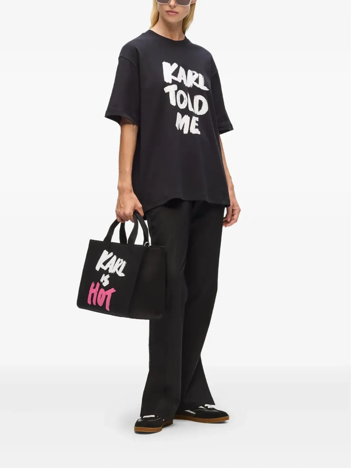 Karl Lagerfeld Karl Told Me Tシャツ - Black - 画像2