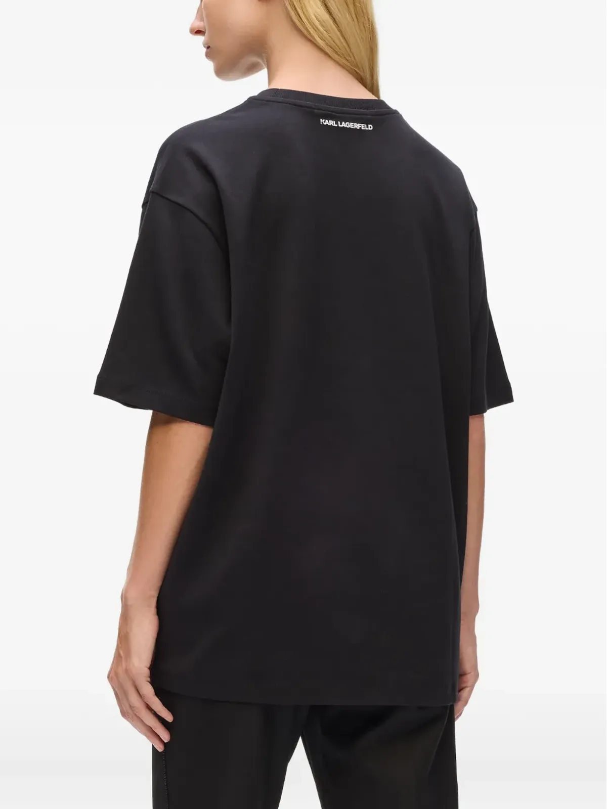 Karl Lagerfeld Karl Told Me Tシャツ - Black - 画像4