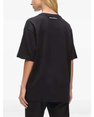 Karl Lagerfeld Karl Told Me Tシャツ - Black - サムネイル4