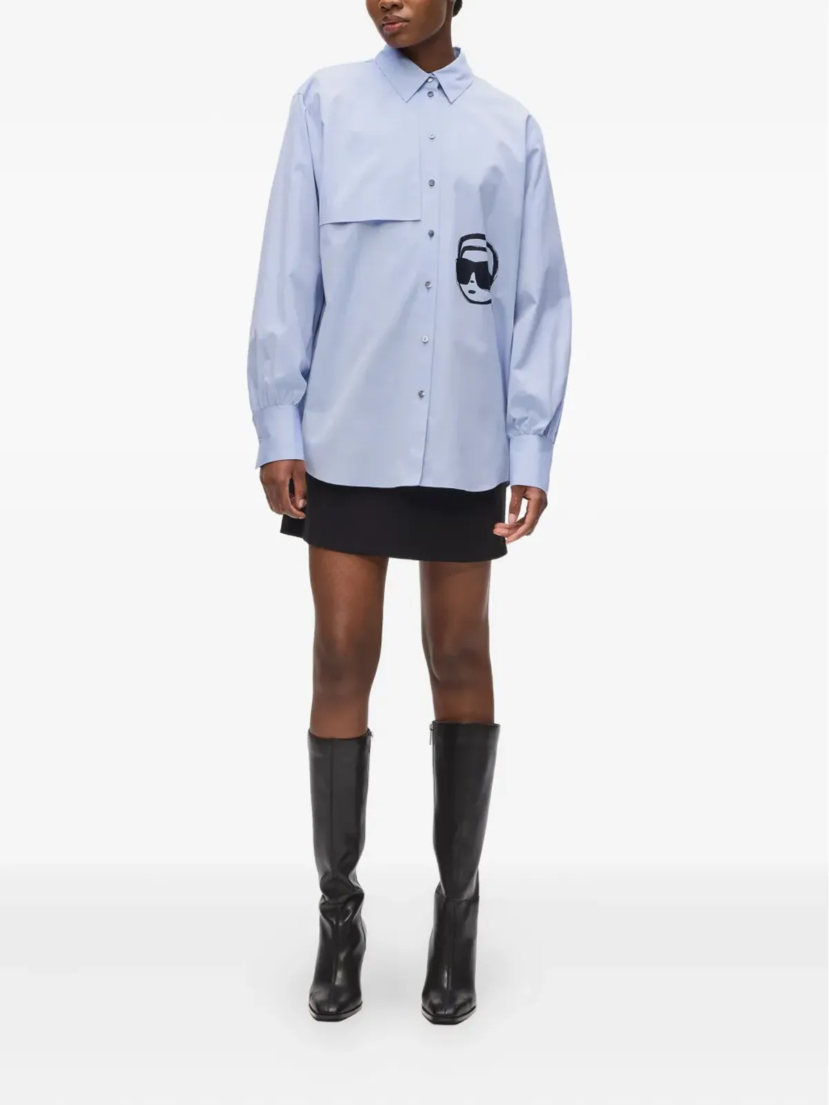 Karl Lagerfeld イコンプリントシャツ - 画像2
