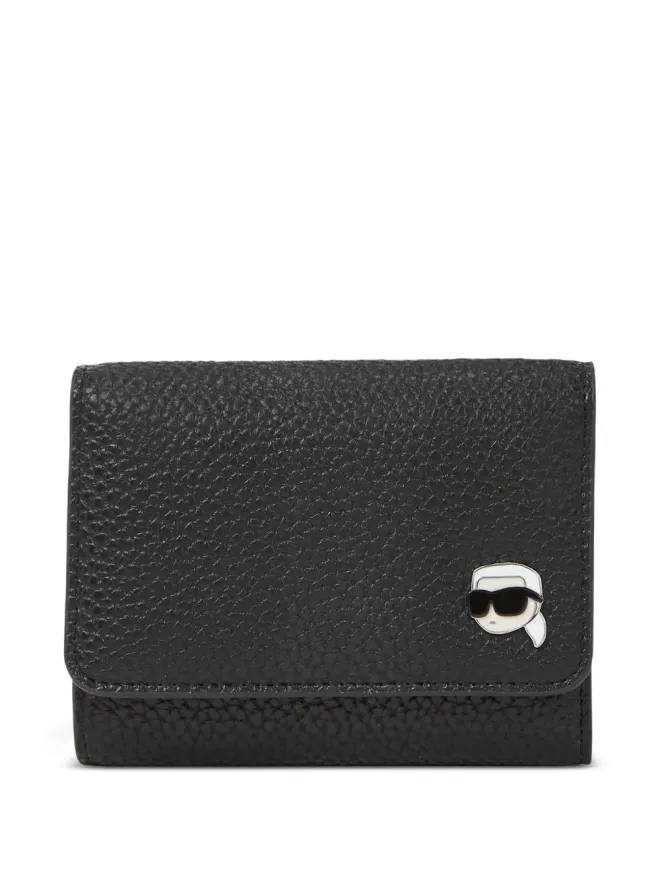 Karl Lagerfeld Karl Lagerfeld Ikon pebble tri-fold wallet（ブラック）の商品画像
