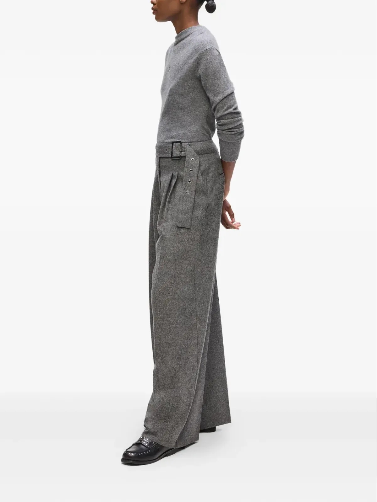 Karl Lagerfeld プリーツベルトパンツ - 画像3