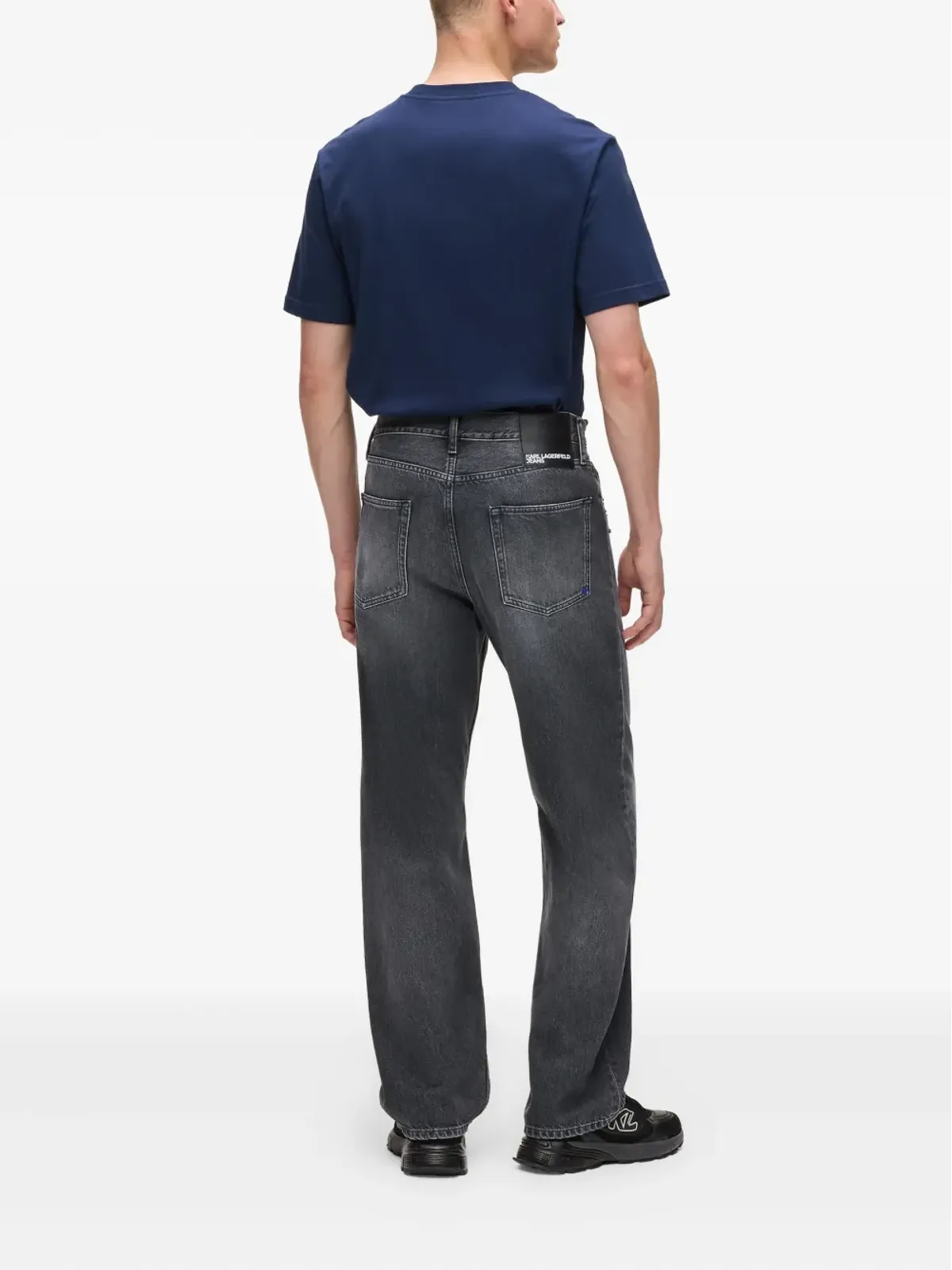 Karl Lagerfeld Jeans ロゴパッチジーンズ - 画像3