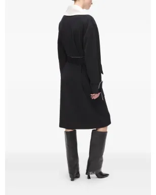 Karl Lagerfeld クラシック・コントラストカラー・ベルト付きコート - サムネイル4