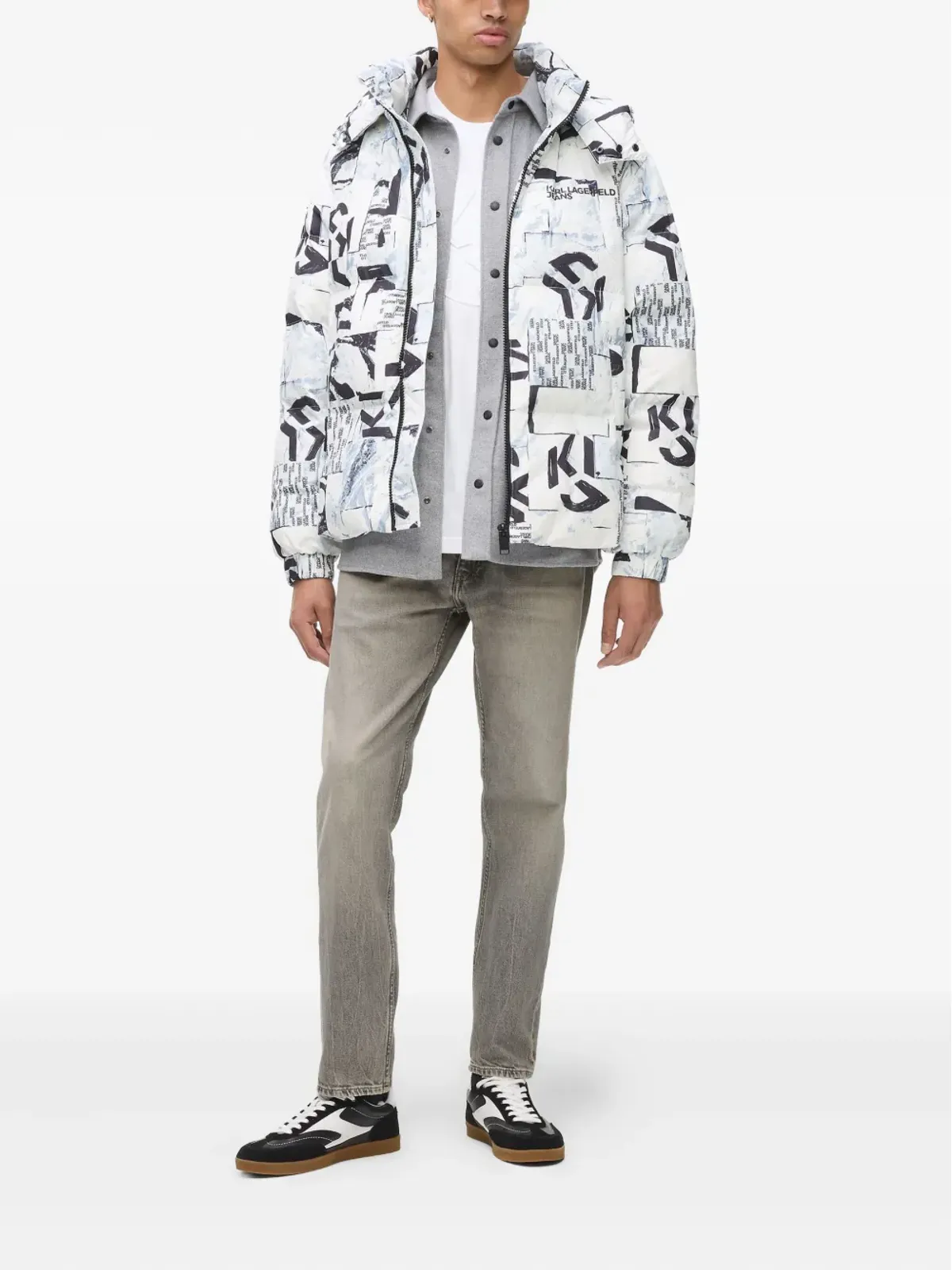 Karl Lagerfeld Jeans コットン テーパードジーンズ - グレー - 画像2