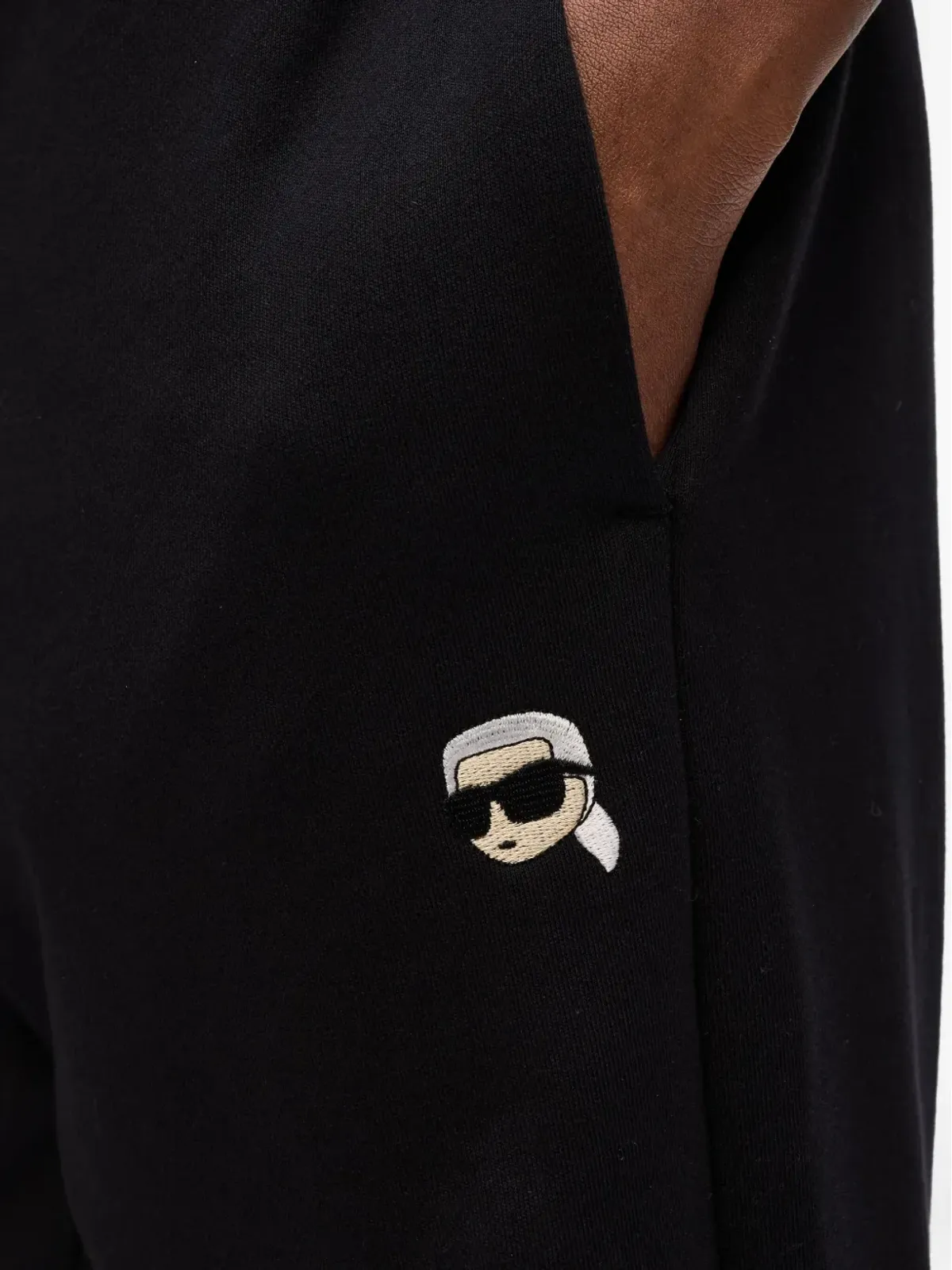 Karl Lagerfeld Ikonパッチ付きウエスト絞りトラックパンツ - 画像5