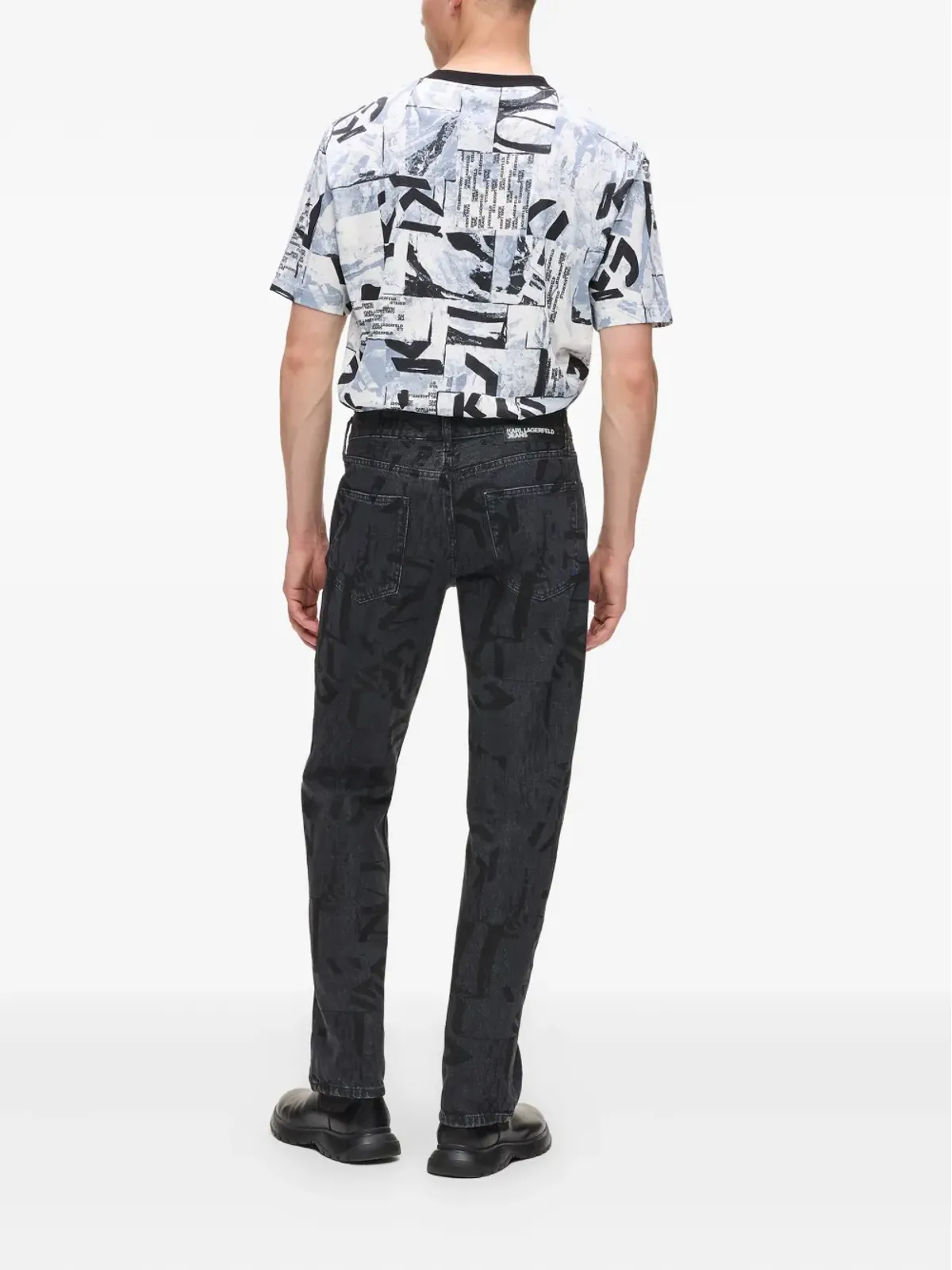 Karl Lagerfeld Jeans オールオーバープリントデニムジーンズ - 画像3