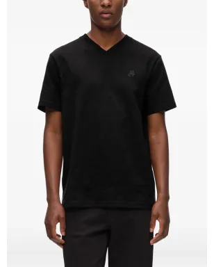 Karl Lagerfeld Kameo Vネック Tシャツ - ブラック - サムネイル3
