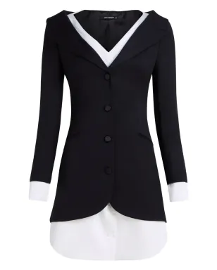 Karl Lagerfeld ミニ KL Studio レイヤードドレス - White - サムネイル1