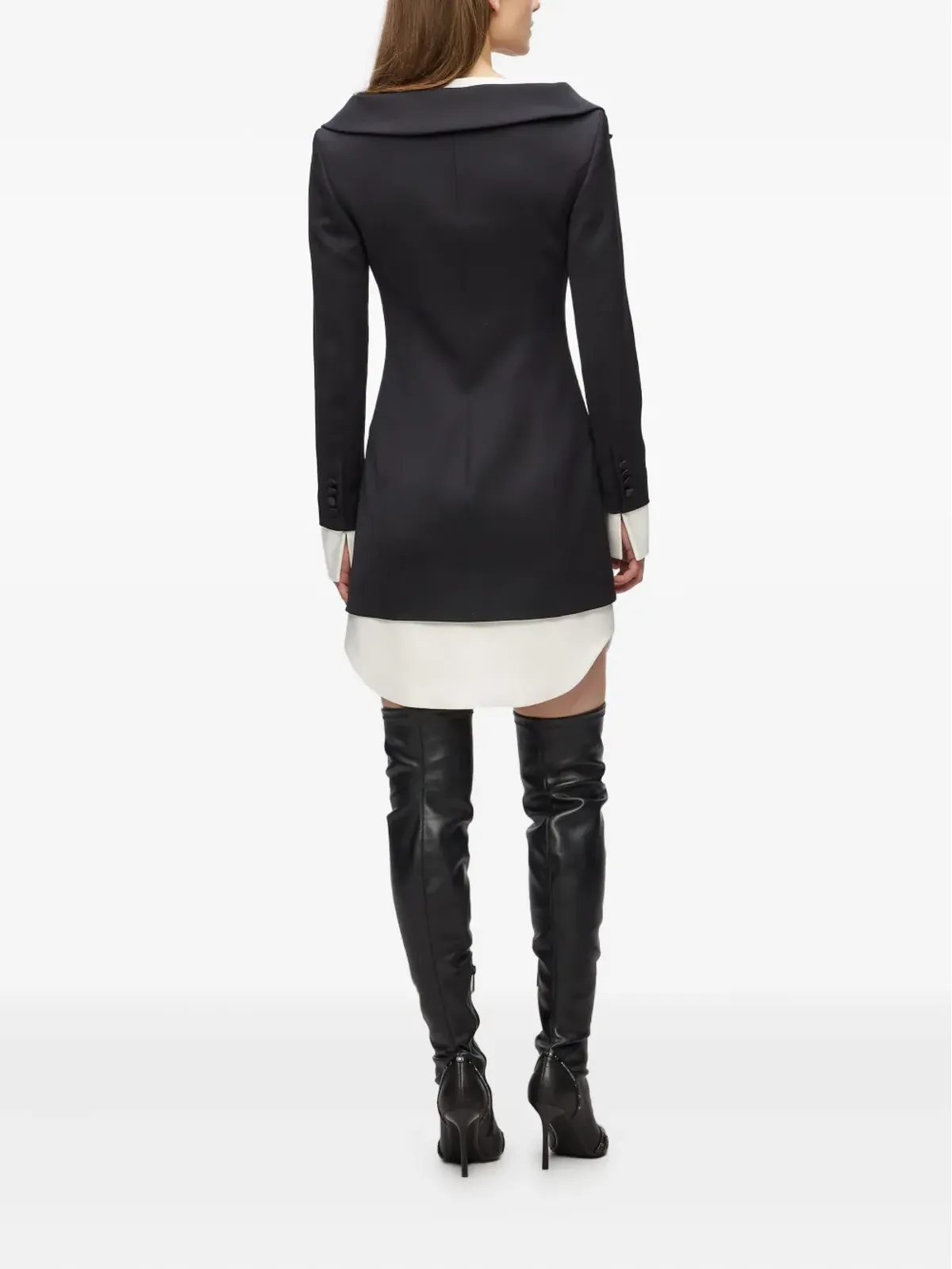 Karl Lagerfeld ミニ KL Studio レイヤードドレス - White - 画像4