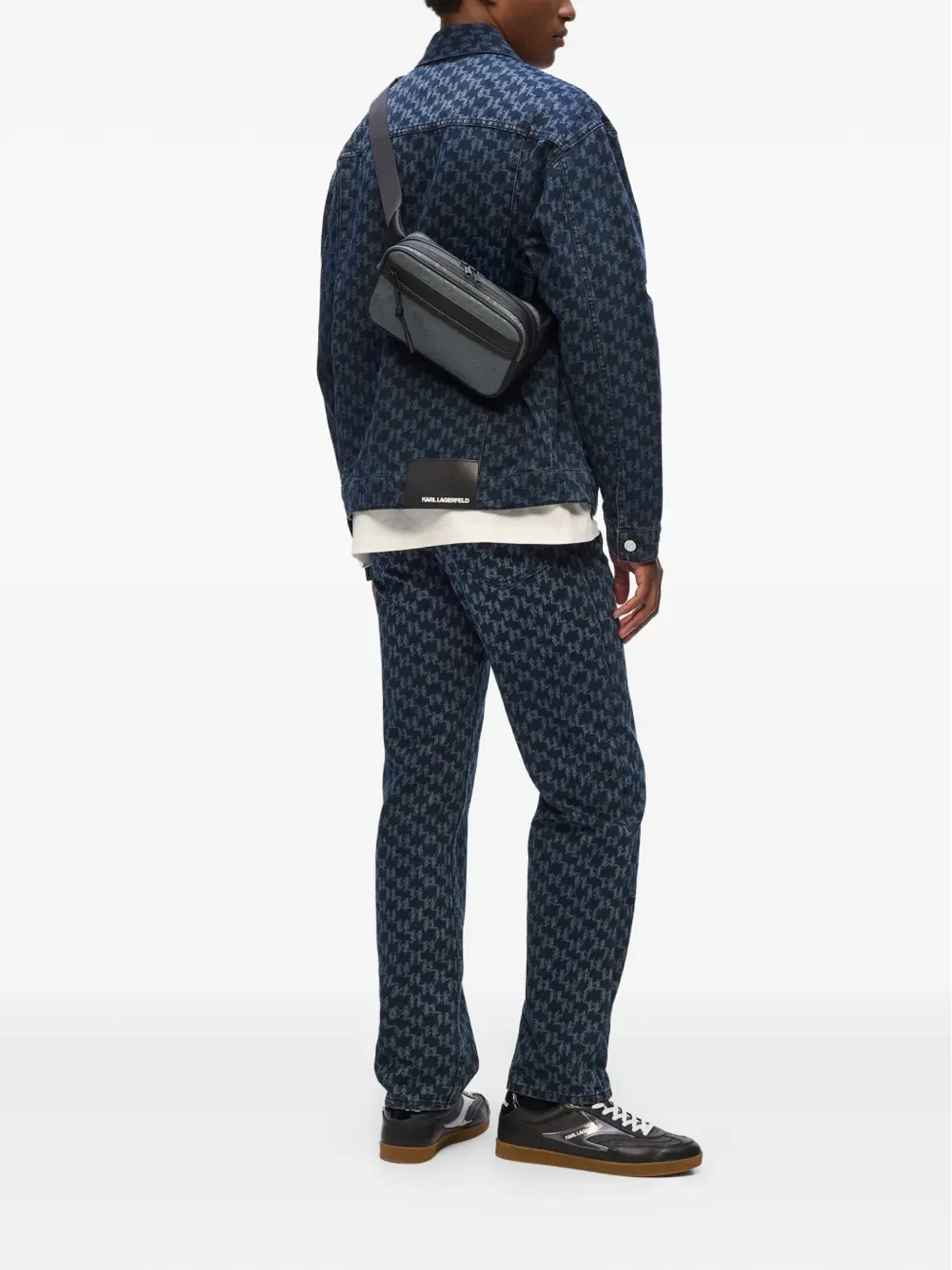 Karl Lagerfeld モノグラム柄ベルトバッグ - 画像2