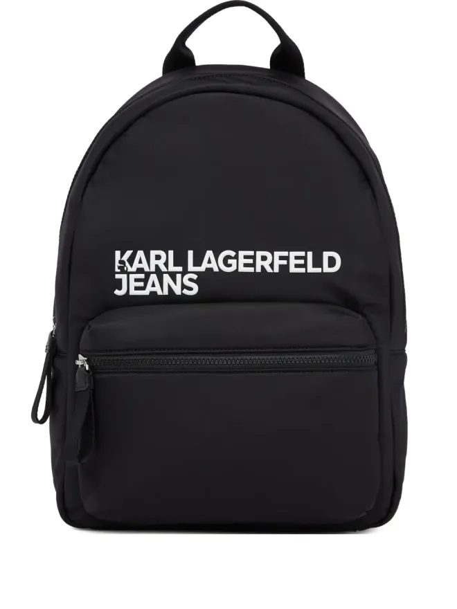 Karl Lagerfeld Jeans Karl Lagerfeld Jeans ロゴディテールバックパックの商品画像