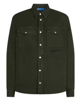 Karl Lagerfeld Jeans フラップポケットシャツ グリーン - サムネイル1