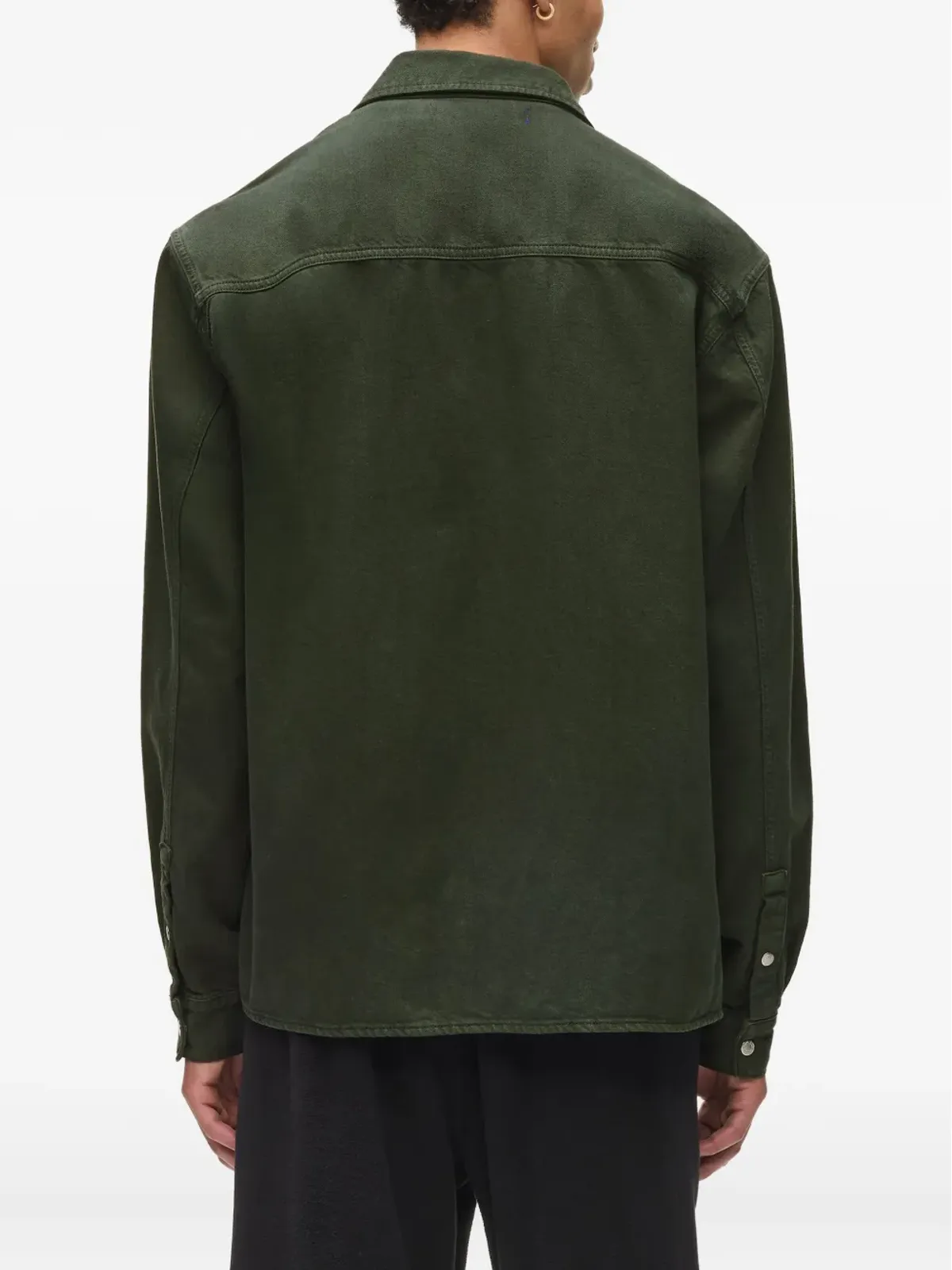 Karl Lagerfeld Jeans フラップポケットシャツ グリーン - 画像4