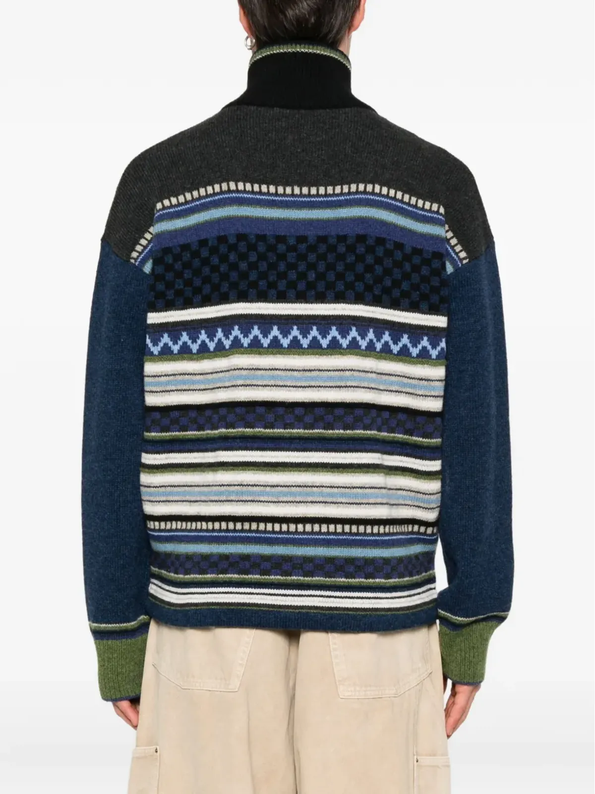 Marni ストライプジップアップカーディガン - 画像4