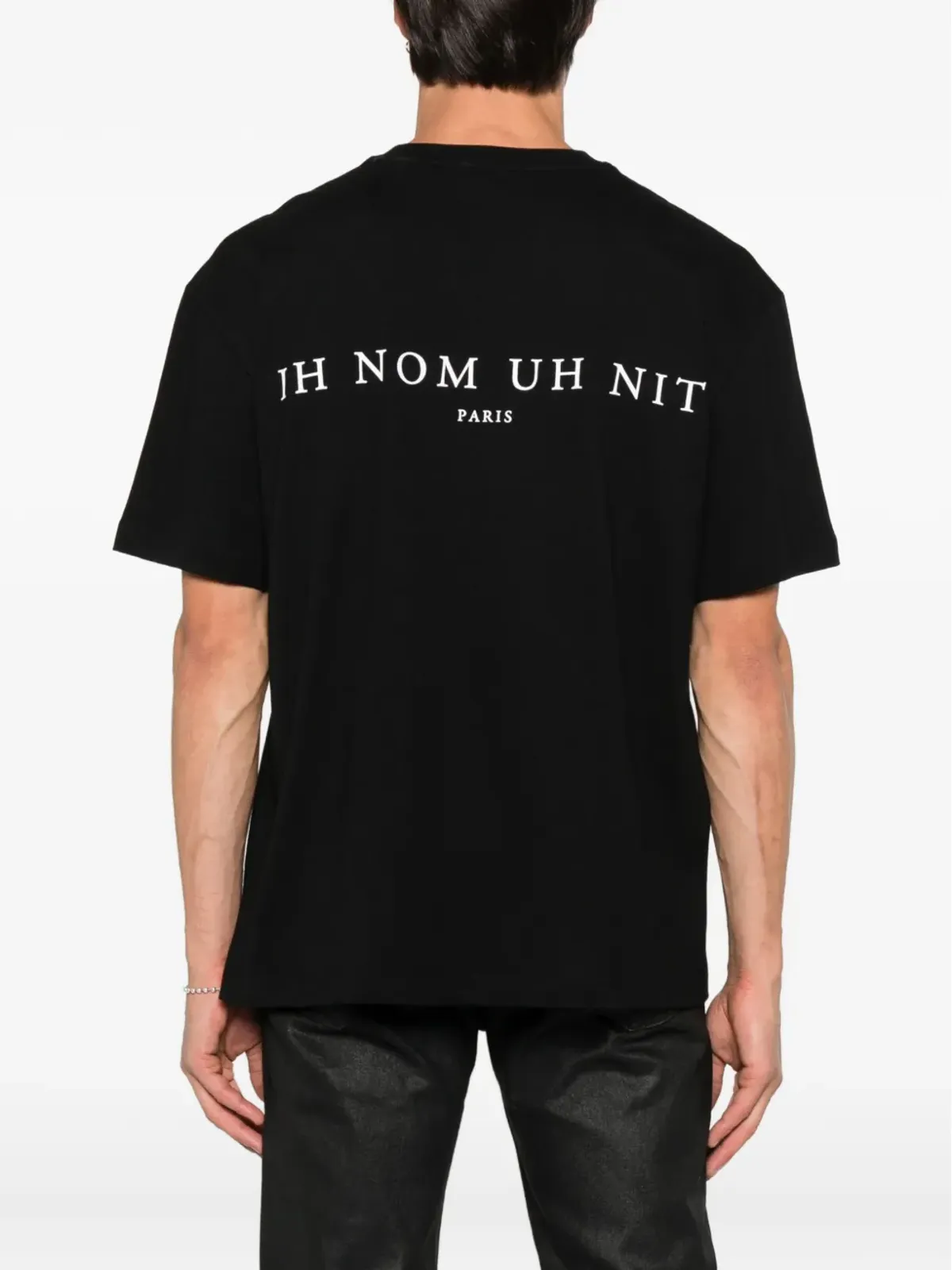 Ih Nom Uh Nit フロントプリント コットン Tシャツ - ブラック - 画像3
