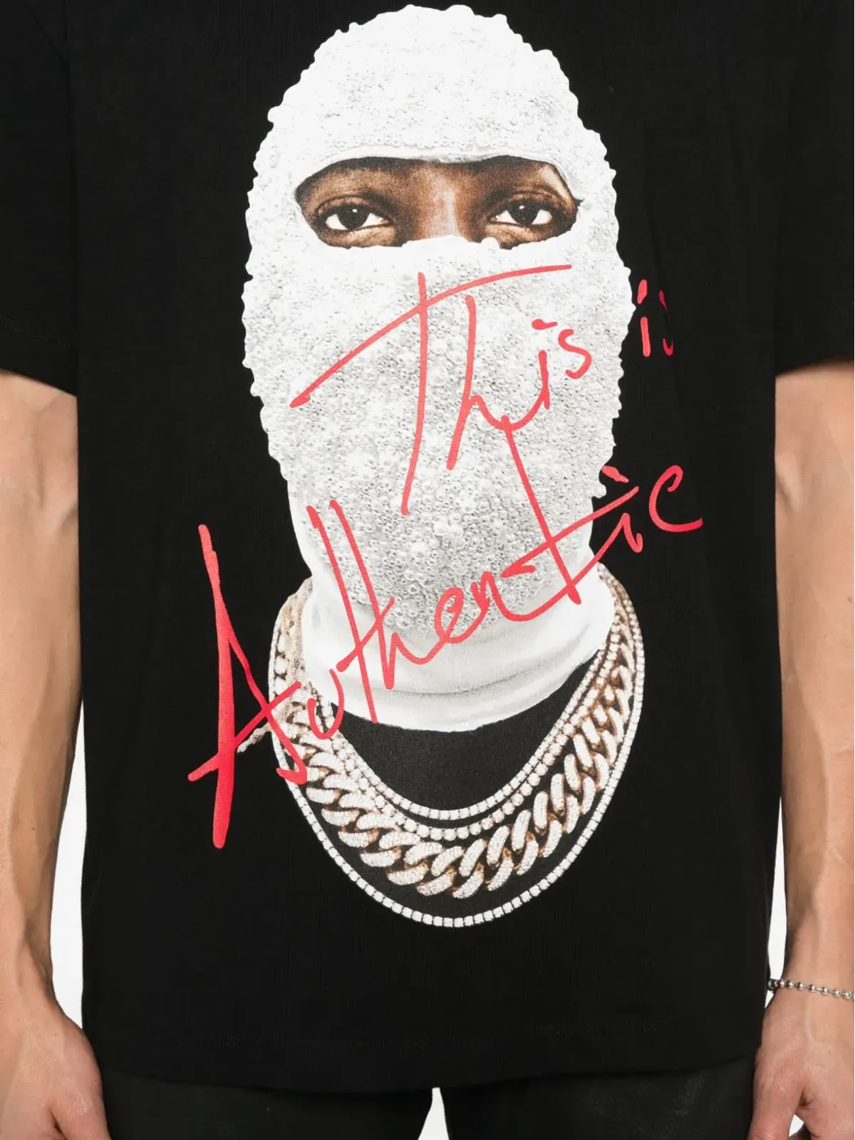 Ih Nom Uh Nit フロントプリント コットン Tシャツ - ブラック - 画像4