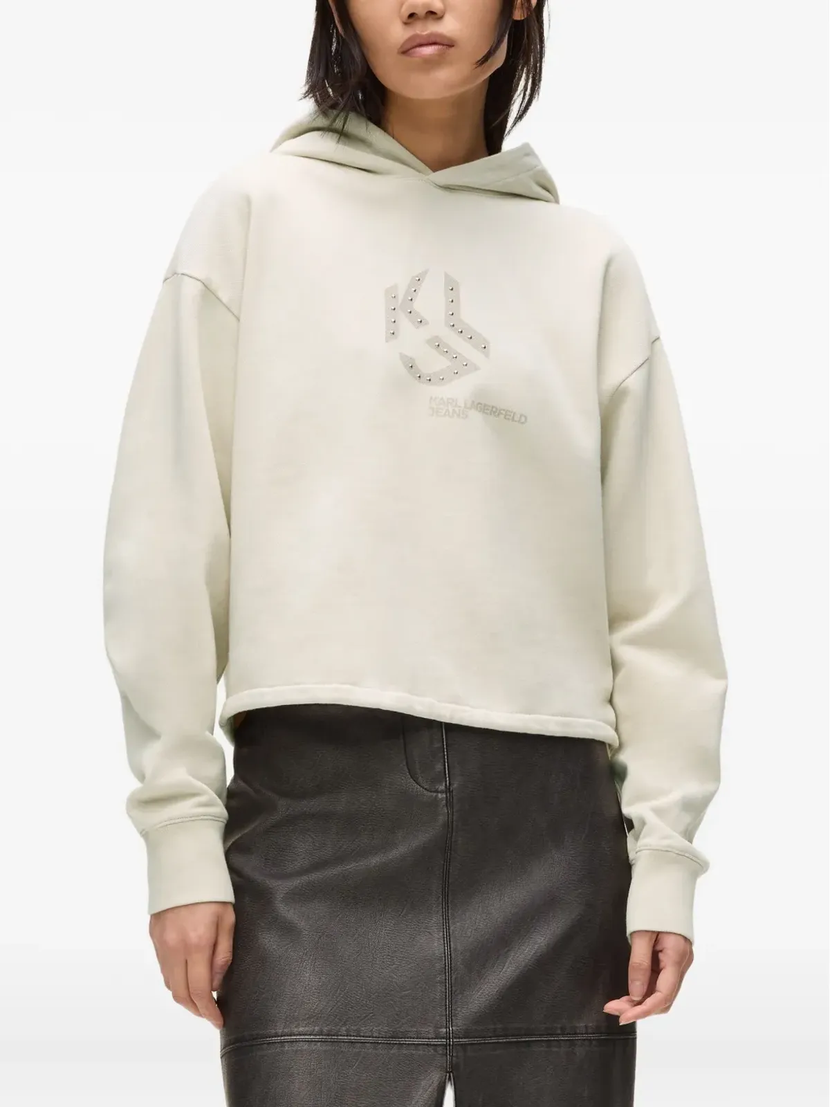 Karl Lagerfeld Jeans ロゴスタッズフーディ - 画像3