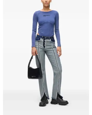Karl Lagerfeld Jeans ハイライズストレートジーンズ - サムネイル2