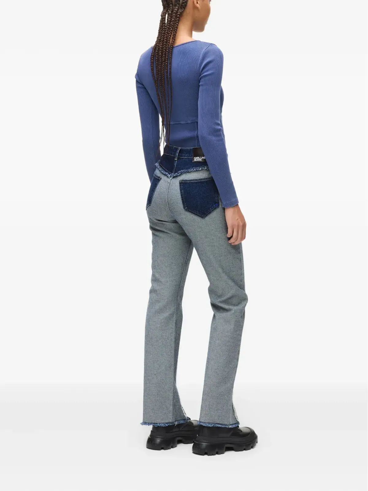 Karl Lagerfeld Jeans ハイライズストレートジーンズ - 画像3