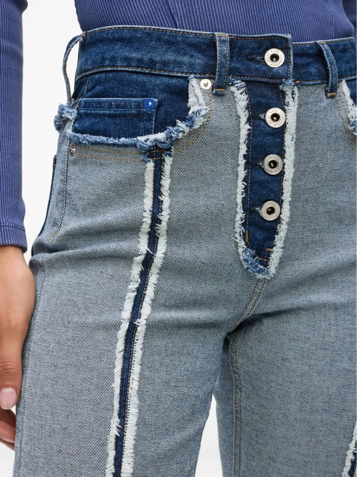 Karl Lagerfeld Jeans ハイライズストレートジーンズ - 画像4
