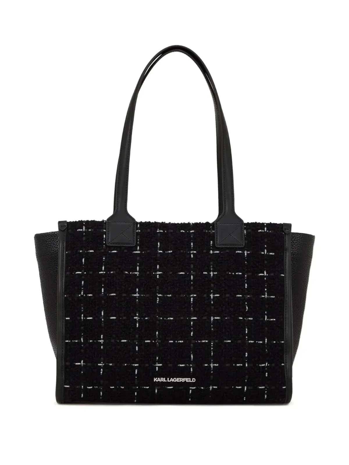 Karl Lagerfeld ブークレ織りトートバッグ - 画像3