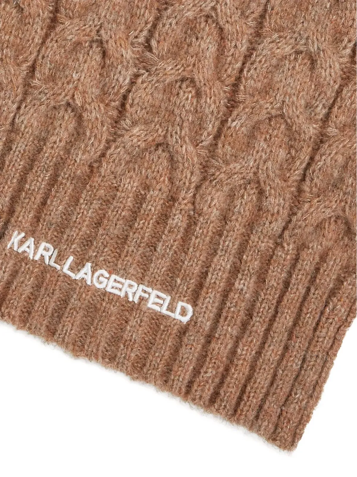 Karl Lagerfeld 刺繍ロゴ入りスカーフ - 画像3