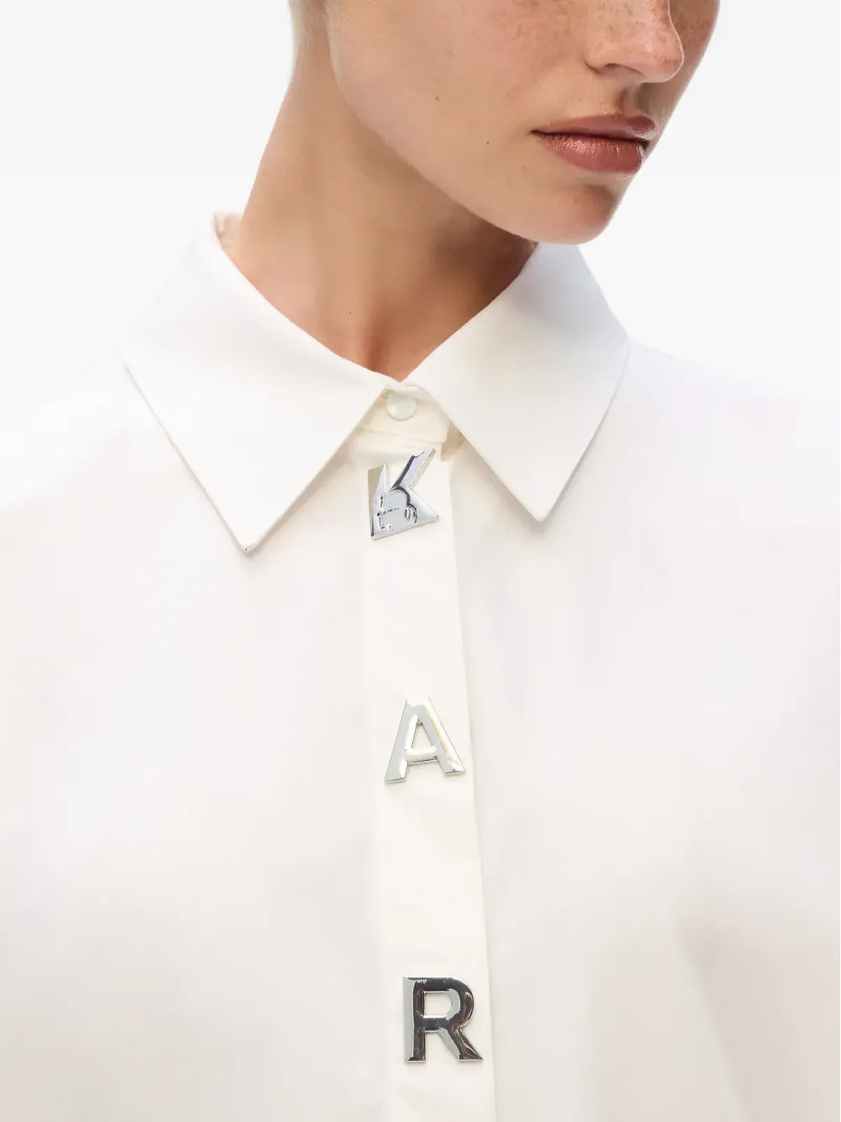 Karl Lagerfeld ロゴ文字入りシャツ - 画像5