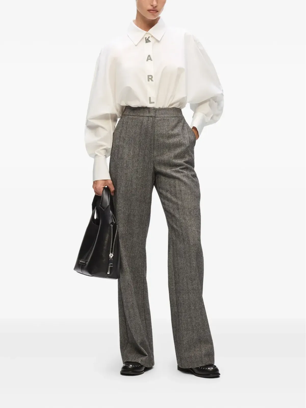 Karl Lagerfeld ロゴ文字入りシャツ - 画像2