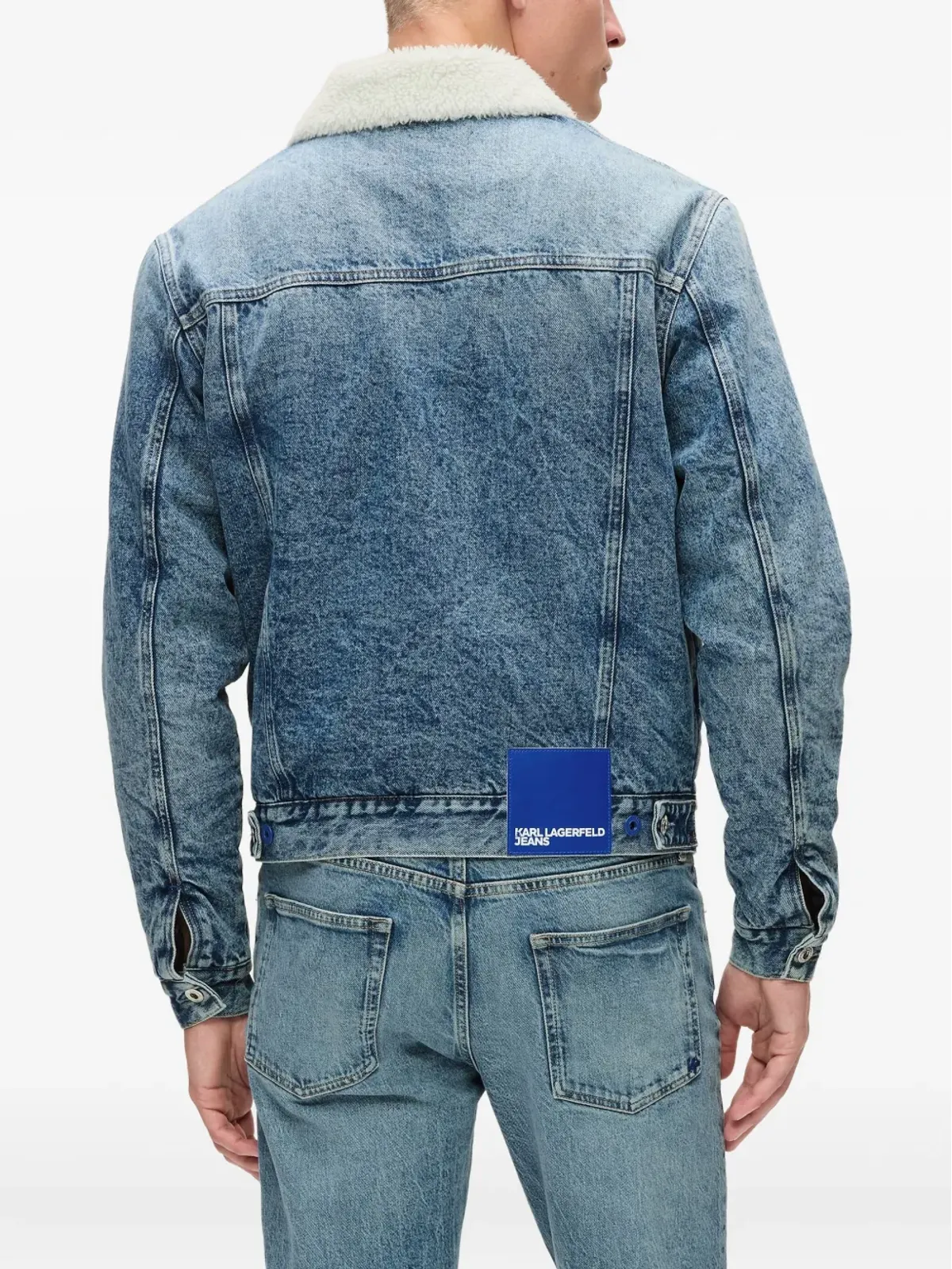 Karl Lagerfeld Jeans シアリングカラー デニムジャケット - 画像4