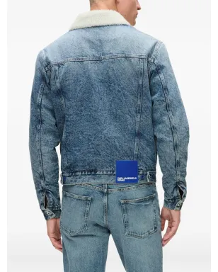 Karl Lagerfeld Jeans シアリングカラー デニムジャケット - サムネイル4