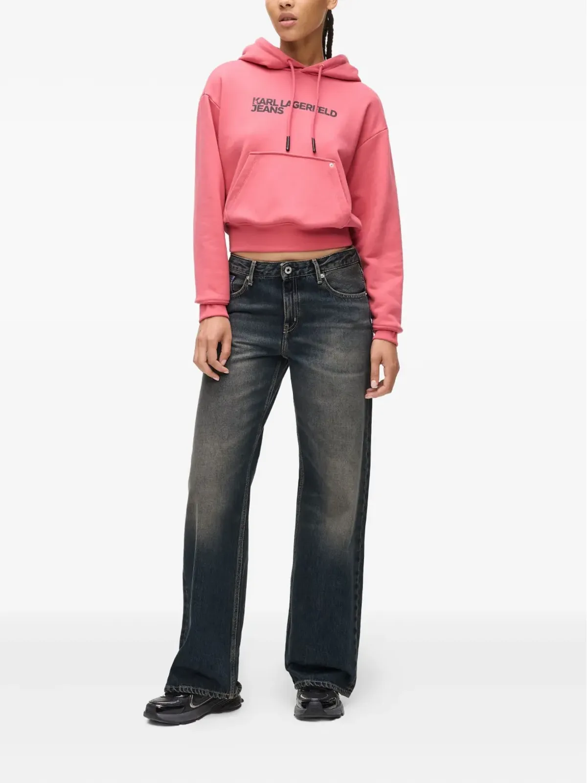 Karl Lagerfeld Jeans ロゴパッチジーンズ - 画像2