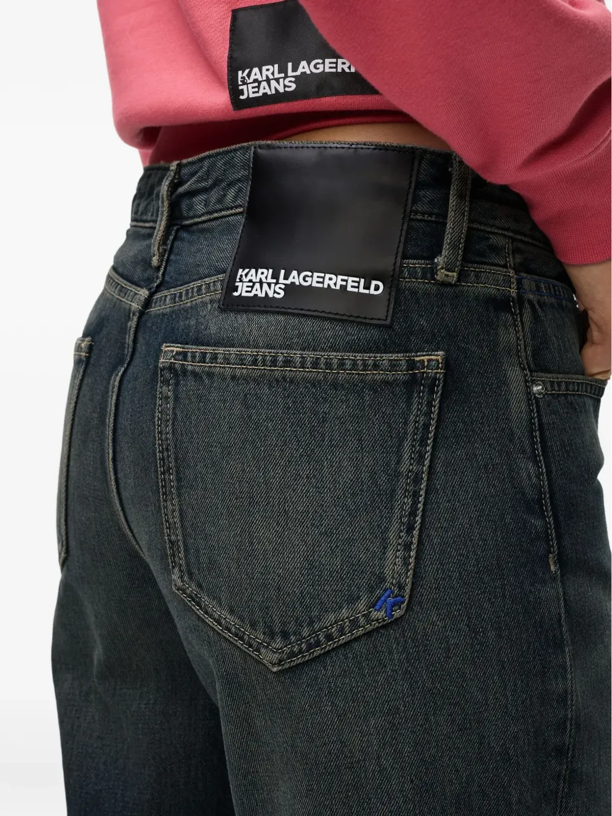 Karl Lagerfeld Jeans ロゴパッチジーンズ - 画像4
