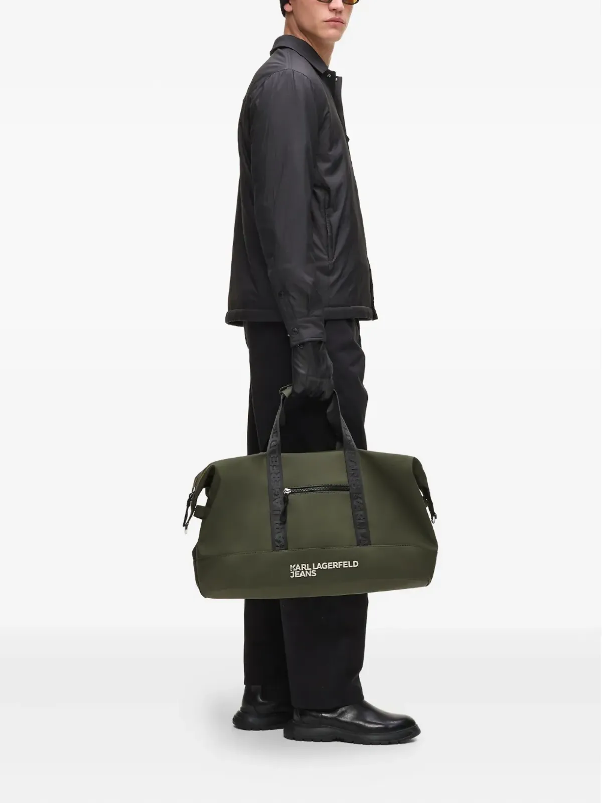 Karl Lagerfeld Jeans ロゴプレート付きラゲージ - 画像2