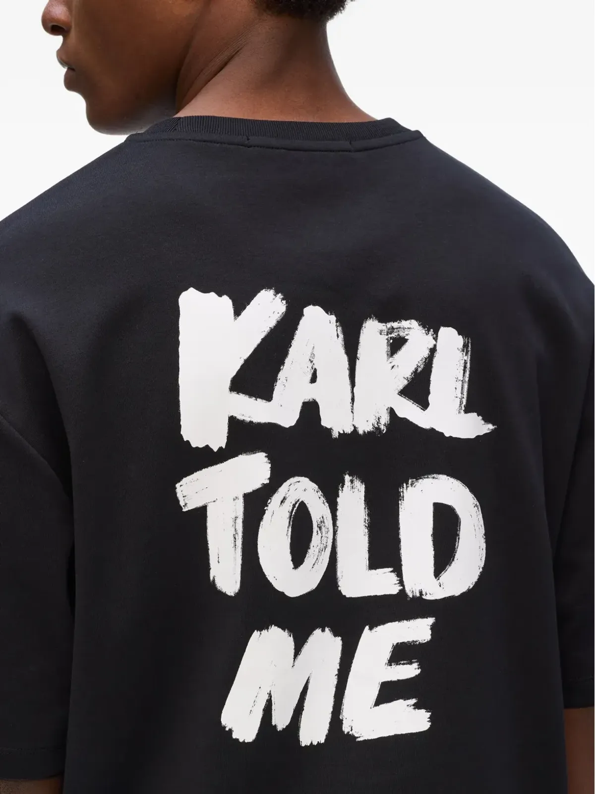 Karl Lagerfeld カール・ラガーフェルド エクスクルーシブ Karl Told Meプリント コットンTシャツ - 画像5