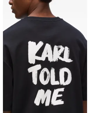 Karl Lagerfeld カール・ラガーフェルド エクスクルーシブ Karl Told Meプリント コットンTシャツ - サムネイル5