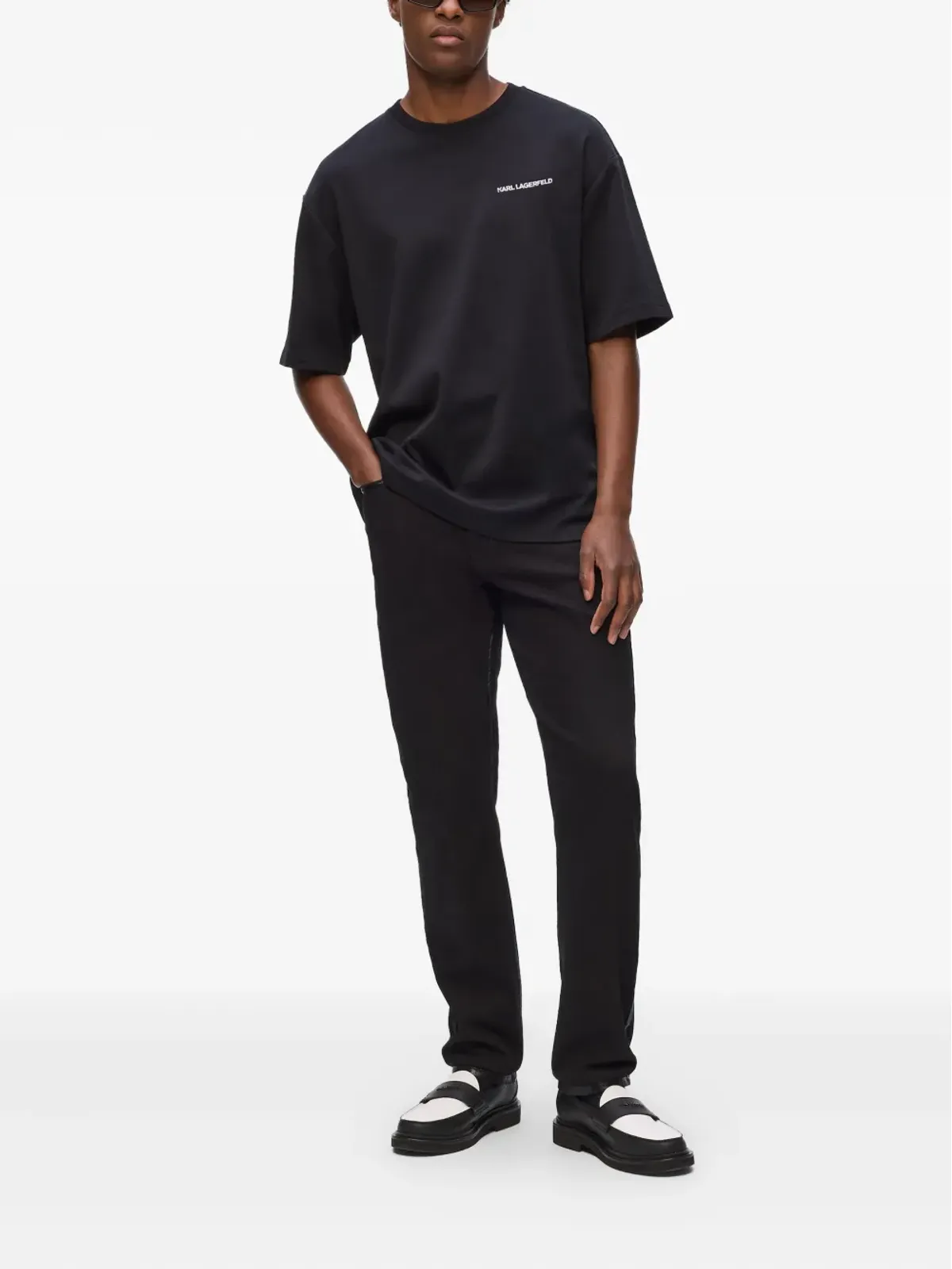 Karl Lagerfeld カール・ラガーフェルド エクスクルーシブ Karl Told Meプリント コットンTシャツ - 画像2
